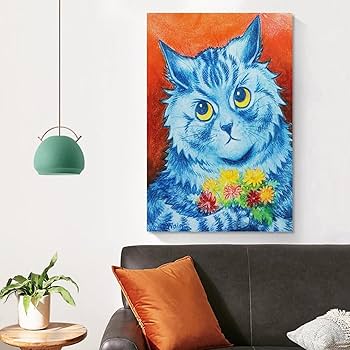 アートンワーズ THE BLUE CAT 原画 絵画 現代アート インテリア Blue Cat - ARTNWORDZ☆アートンワーズ
